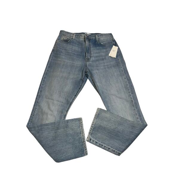 7 For All Mankind Denim - 7 for all mankind easy slim blue jeans with heart embroidered